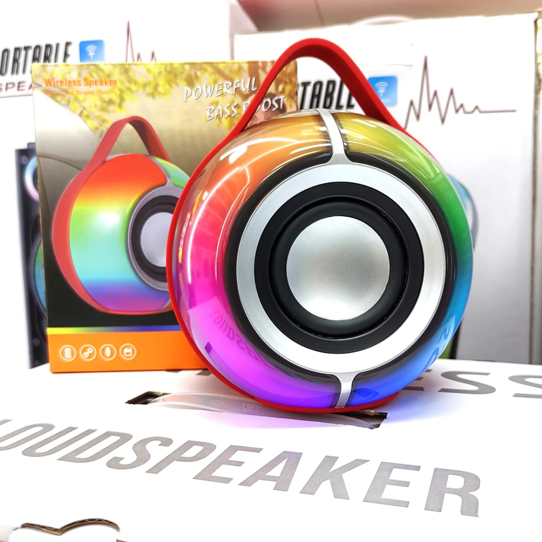 SY-333 Taşınabilir Kablosuz Bluetooth Hoparlör - RGB Renkli Işıklı, Güçlü Bass Boost, 5W RMS, TWS Destekli Ses Bombası Zayden