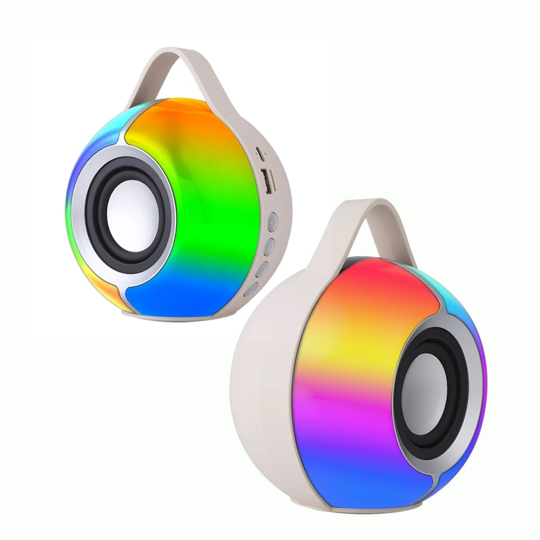 SY-333 Taşınabilir Kablosuz Bluetooth Hoparlör - RGB Renkli Işıklı, Güçlü Bass Boost, 5W RMS, TWS Destekli Ses Bombası Zayden