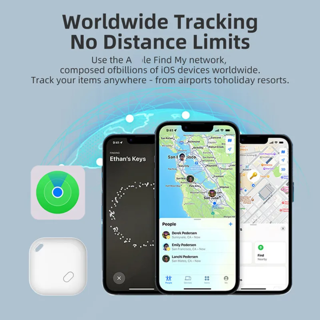 ( 5 adet ) Universal Akıllı Takip Cihazı Smart Tag - iOS & Android Uyumlu, Mini GPS Konum Bulucu, Anahtarlık ve Valiz Takip Etiketi bulun. Zayden