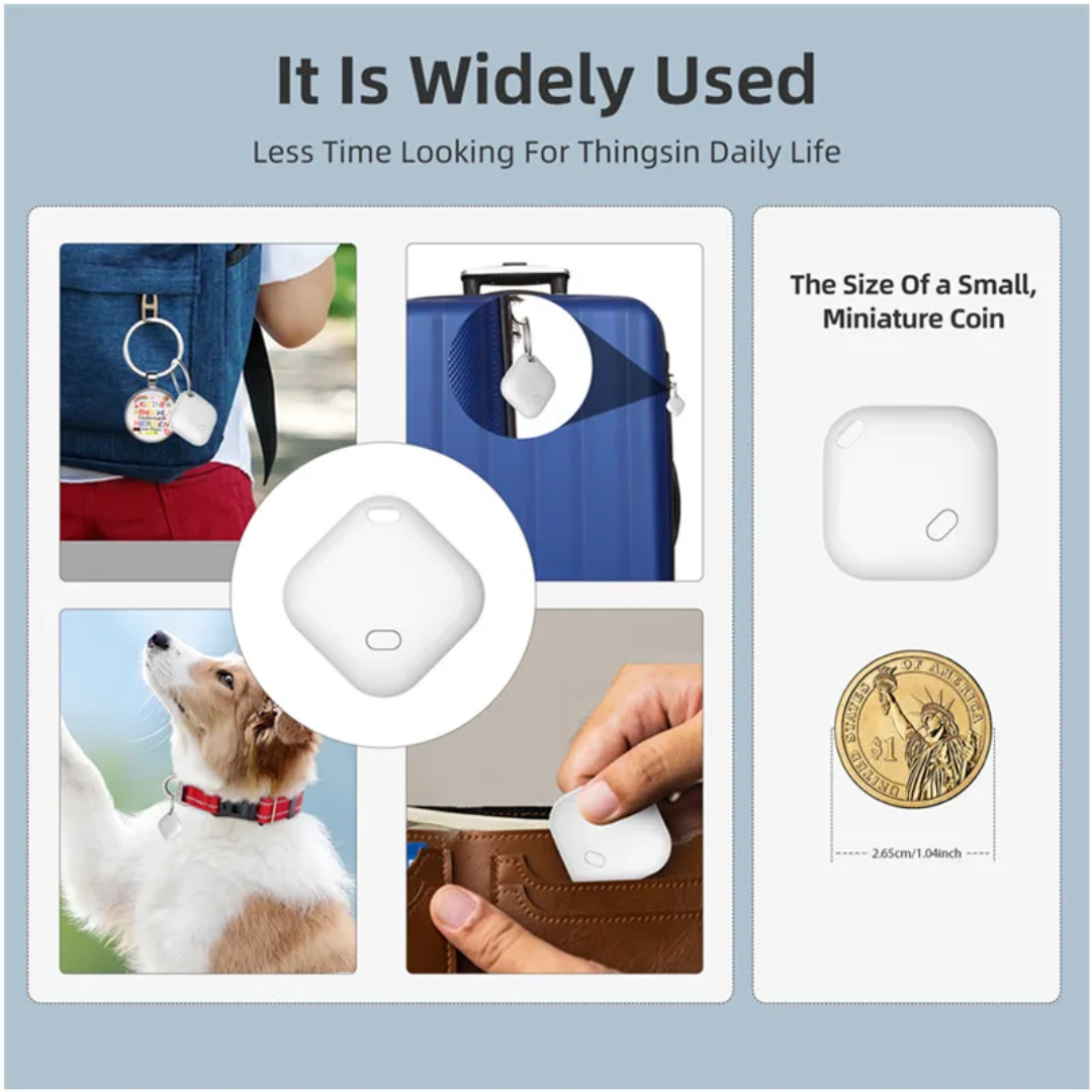 ( 5 adet ) Universal Akıllı Takip Cihazı Smart Tag - iOS & Android Uyumlu, Mini GPS Konum Bulucu, Anahtarlık ve Valiz Takip Etiketi bulun. Zayden