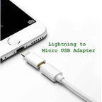 (10 adet) Lightning to micro usb dönüştürücü aparat - D2BA - KolayMagza KM Technology