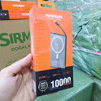 22,5W 10000 mah hızlı şarj destekli kendisinde typec kablolu magsafe 15w kablosuz şaarj destekli powerbank wfd33 - P2C - KolayMagza