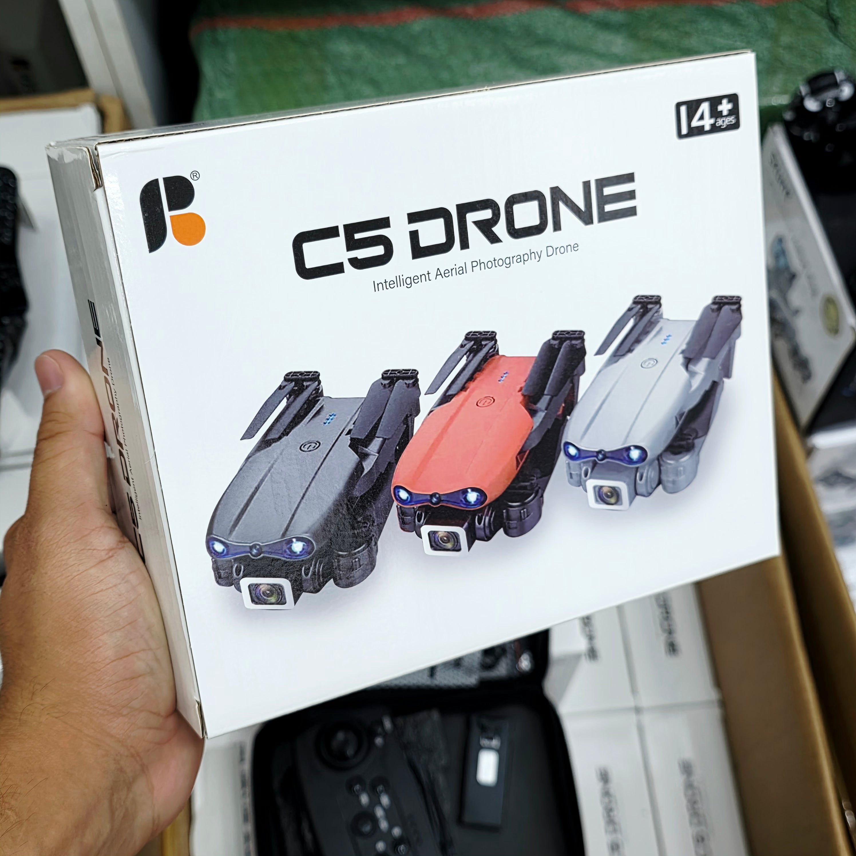 C5 Drone Kameralı Wi-Fi Uygulama Kontrollü Katlanabilir Akıllı Akrobat Quadcopter Rotatech
