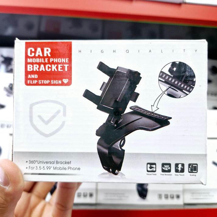 Numaratörlü araç içi telefon tutucu | vakumlu ve torpido üstü kullanım | ayarlanabilir tasarım sh-3119 - R1W - KolayMagza