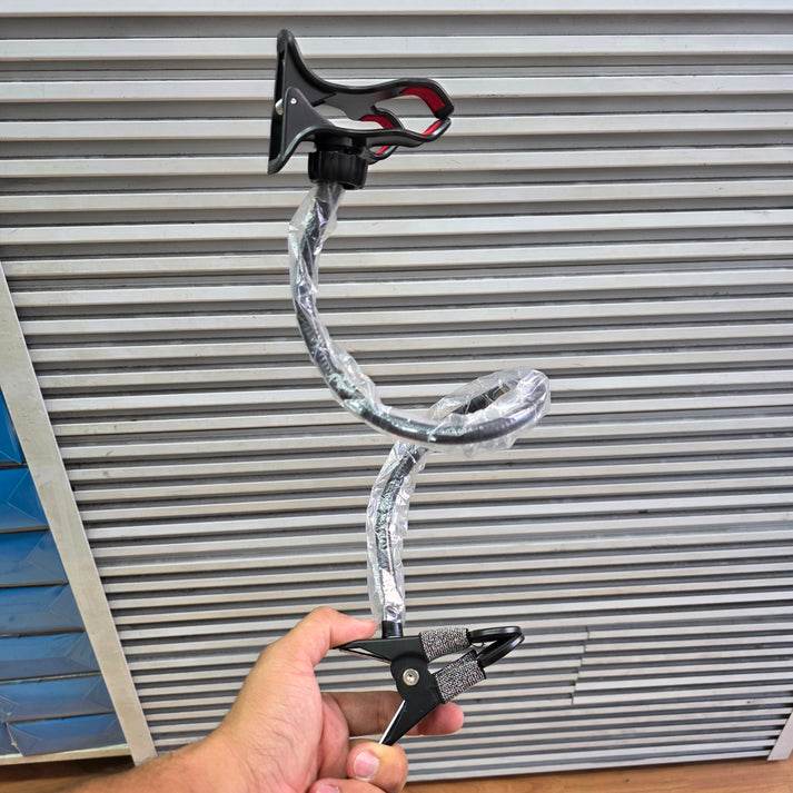 Metal Akrobat 360 derece makaslı esnek telefon tutucu - N1O - KolayMagza