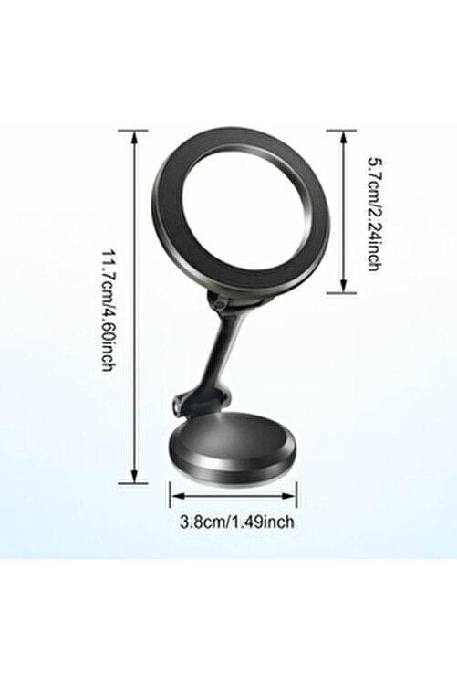 Metal magsafe magnetic 1080 degree angle rotating car phone holder adjustable and strong magnetic hold - R1V