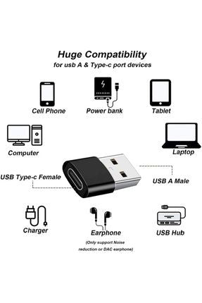 Usb to typeC girişi şarj ve veri aktarım dönüştürücü otg aparat