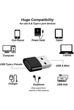 ( 10 قطع ) محول OTG للشحن ونقل البيانات من USB إلى Type-C