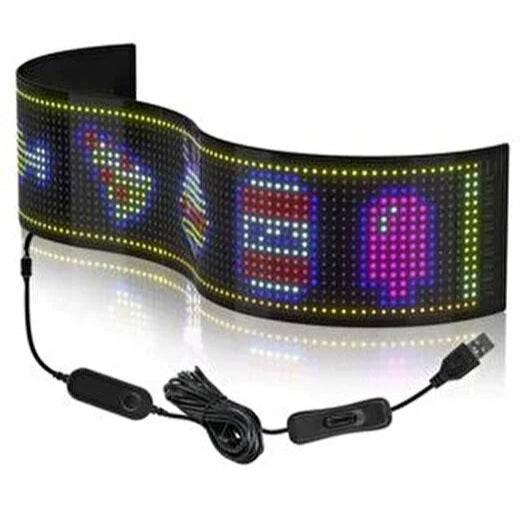 176*19 cm, 16*192 ledli matreix panel dijital ekran led usb çıkışlı kumandalı telefon uygulamadan kotrollü - G6G - KolayMagza KM Technology