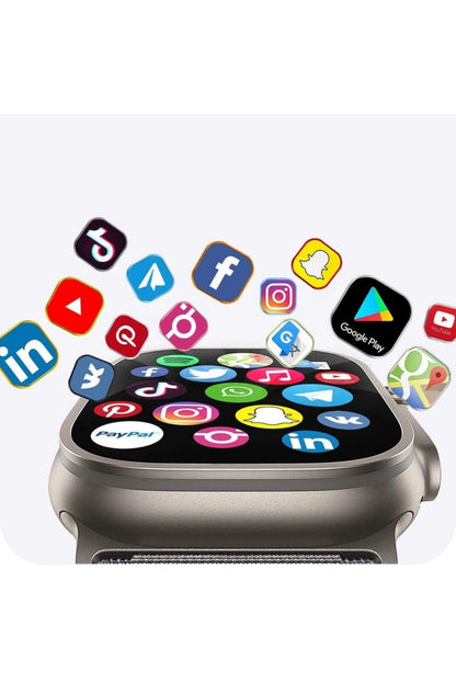 Venandin VN16 49mm WiFi Android Akıllı Saat – Büyük 2.0” Ekran, Bağımsız Android İşletim Sistemi, NFC, GPS, Bluetooth Arama