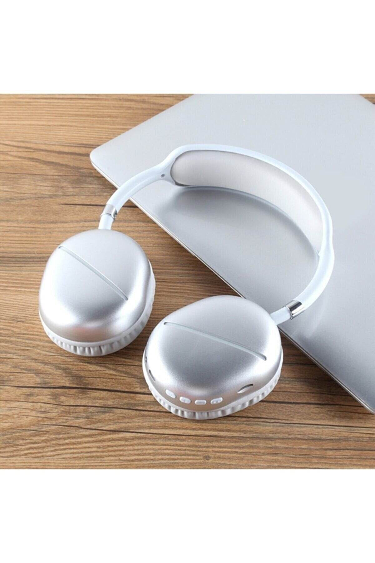 Akz max 10 led ışıklı kafa üstü ios android uyumlu bluetooth kulaklık - U1B - KolayMagza