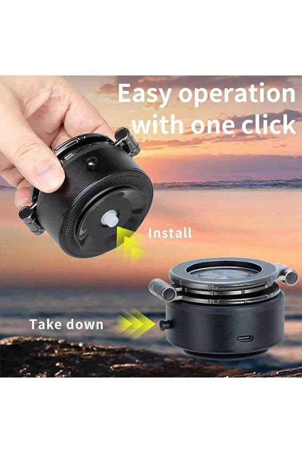 Elektrikli vakumlu magsafe magnetli araç içi telefon tutucu 360 derece döner - R2N - KolayMagza