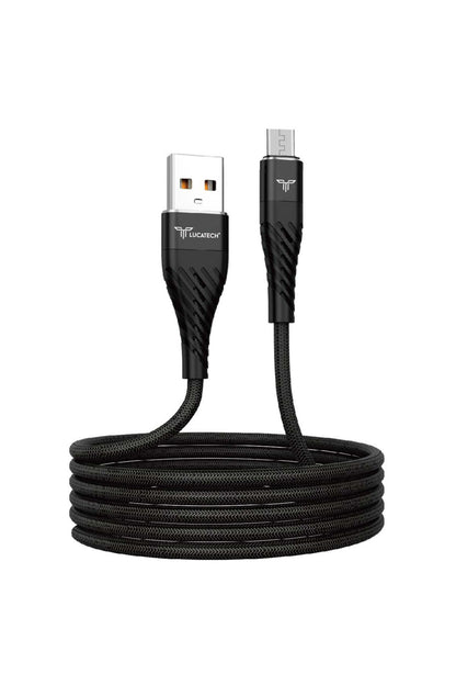 Lk-227 usb mikro örgülü hasır şarj kablosu 4,6A 25W