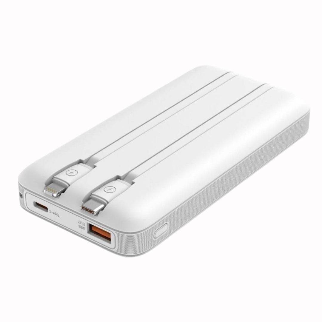 13000 mah kendisinden typec lightning kablolu dijital göstergeli usb ve pd çıkışlı 45w taşınabilir powerbank lp-506 - P1F - KolayMagza