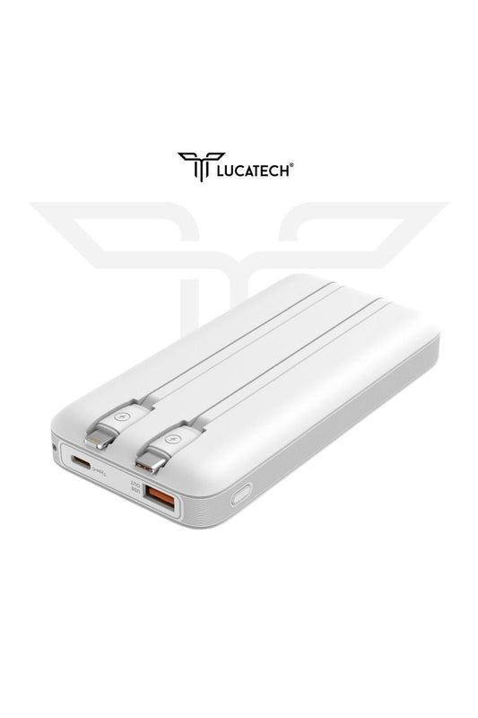 13000 mah kendisinden typec lightning kablolu dijital göstergeli usb ve pd çıkışlı 45w taşınabilir powerbank lp-506 - P1F - KolayMagza