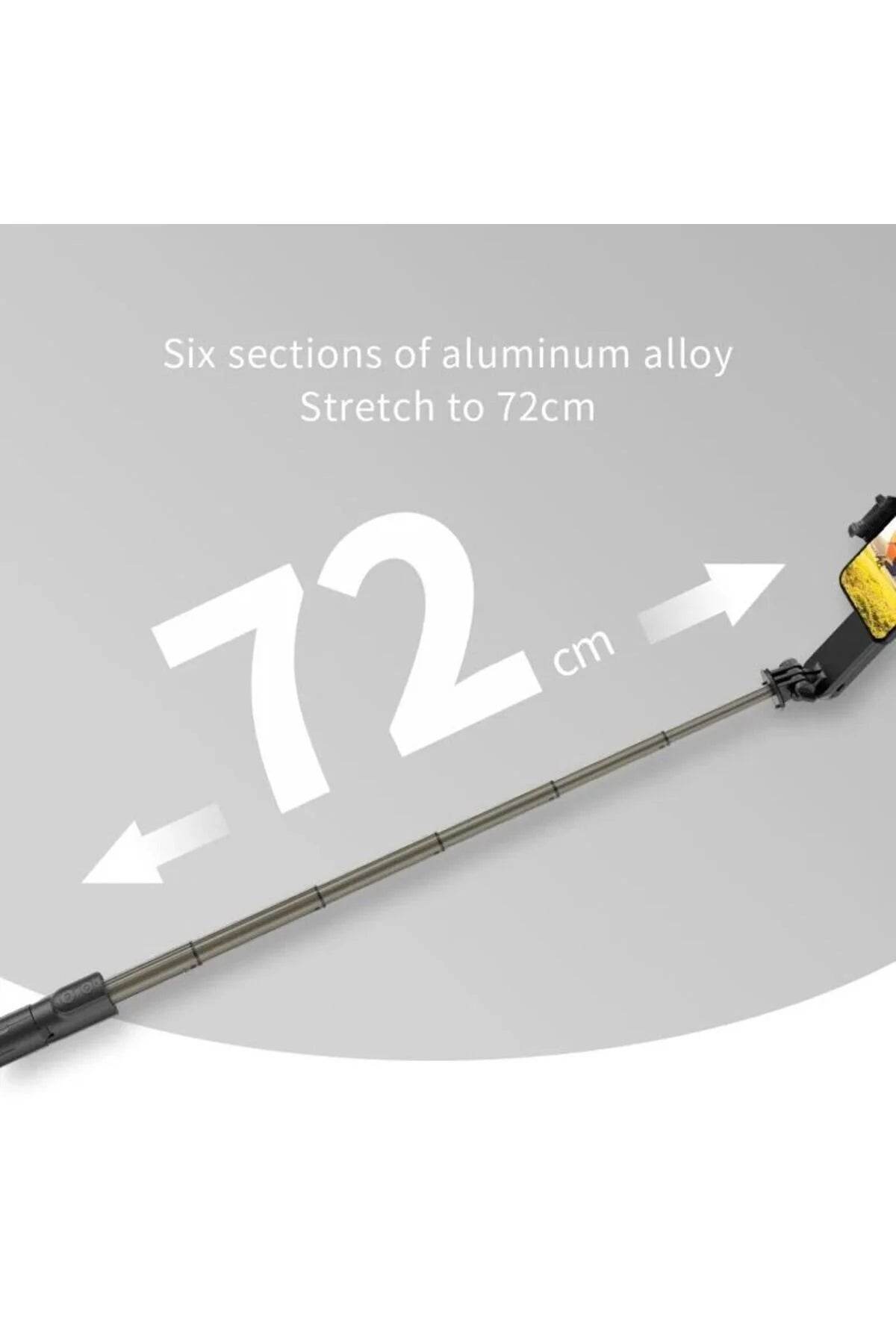 L09 mini gimbal tripod | ışıklı, sabitleyici, kumandalı, ayarlanabilir ayaklı, taşınabilir telefon tutucu - G4K - KolayMagza