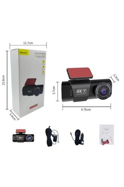 WİFİ çift ön arka 4K Araç içi Güvenlik Kamerası + Park Modu Kablosu Çift Kamera Kayıt Cihazı GPS Gece Görüşü mikrofonlu dash cam - G5V