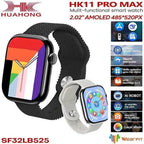 Hk11 pro max amoled ekranlı 45mm çift kordonlu ios android uyumlu akıllı saat - A2T - KolayMagza KM Technology
