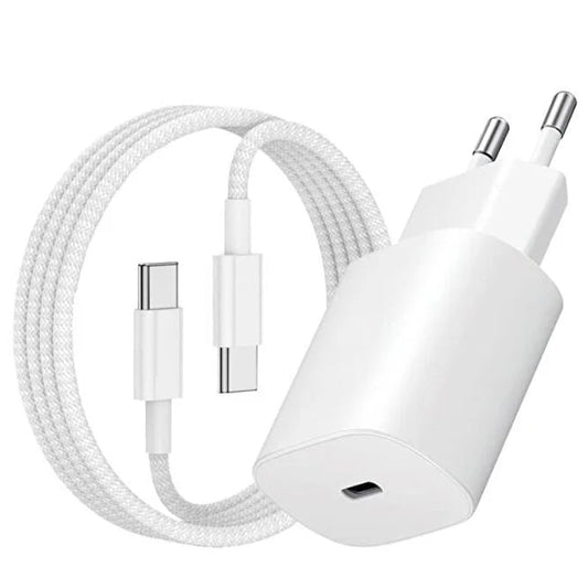 15 Pro Max header with 25W TypeC output without logo and TypeC to TypeC cable new generation charging set - S3M