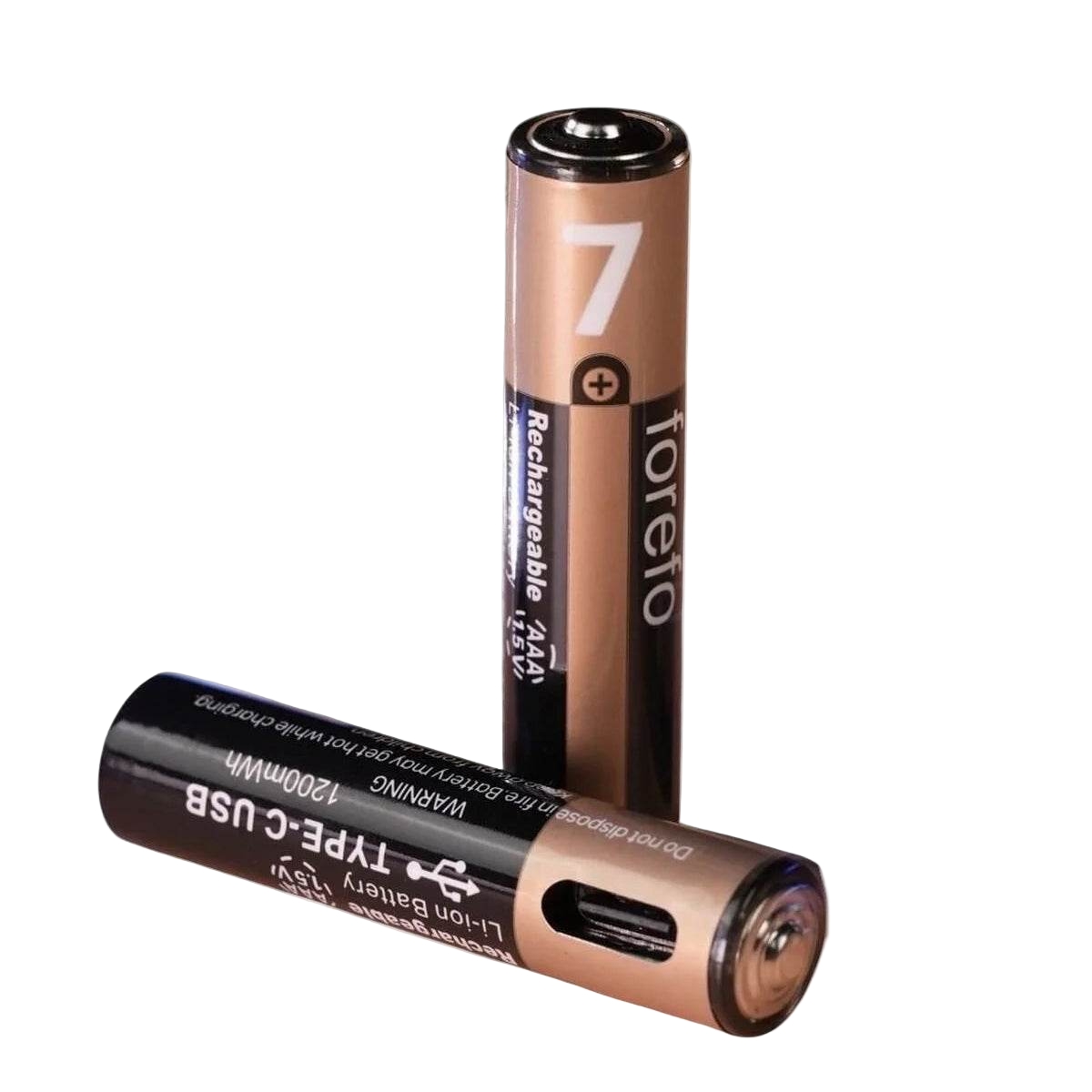 (İNCE boyut) USB Type-C Şarjlı AA Pil 1.5V | 1000+ Kez Şarj Edilebilir Lityum Pil | Kalem Pil - G6Y - KolayMagza