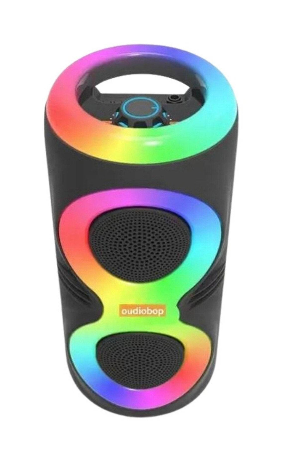 Ms-3637bt ışıklı bluetooth hoparlör – çift 4 inç, mikrofonlu, taşınabilir - H2G - KolayMagza