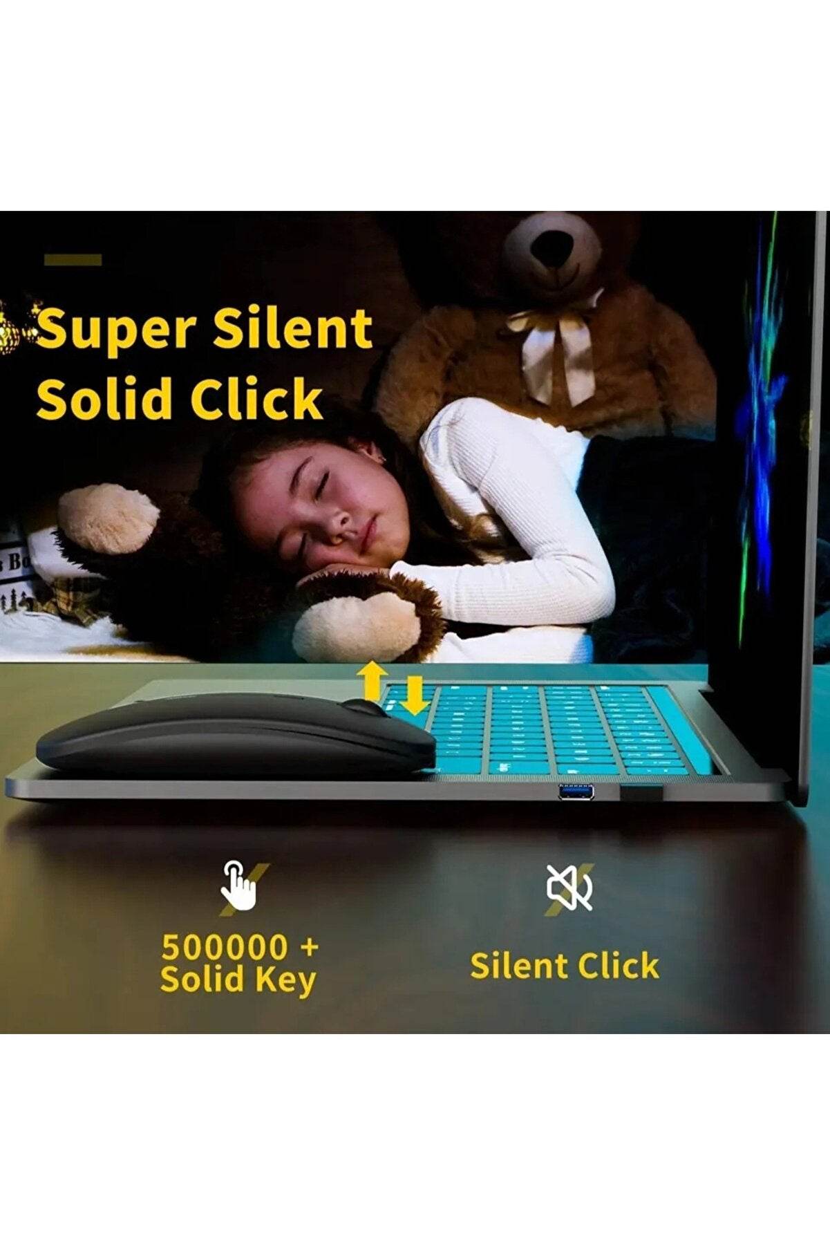 Ofis tarzı ince kablosuz mouse 2,4g ve bluetooth typec şarj edilebilir hız ayarlama tuşlu rgb ışıklı m8 - G2U - KolayMagza