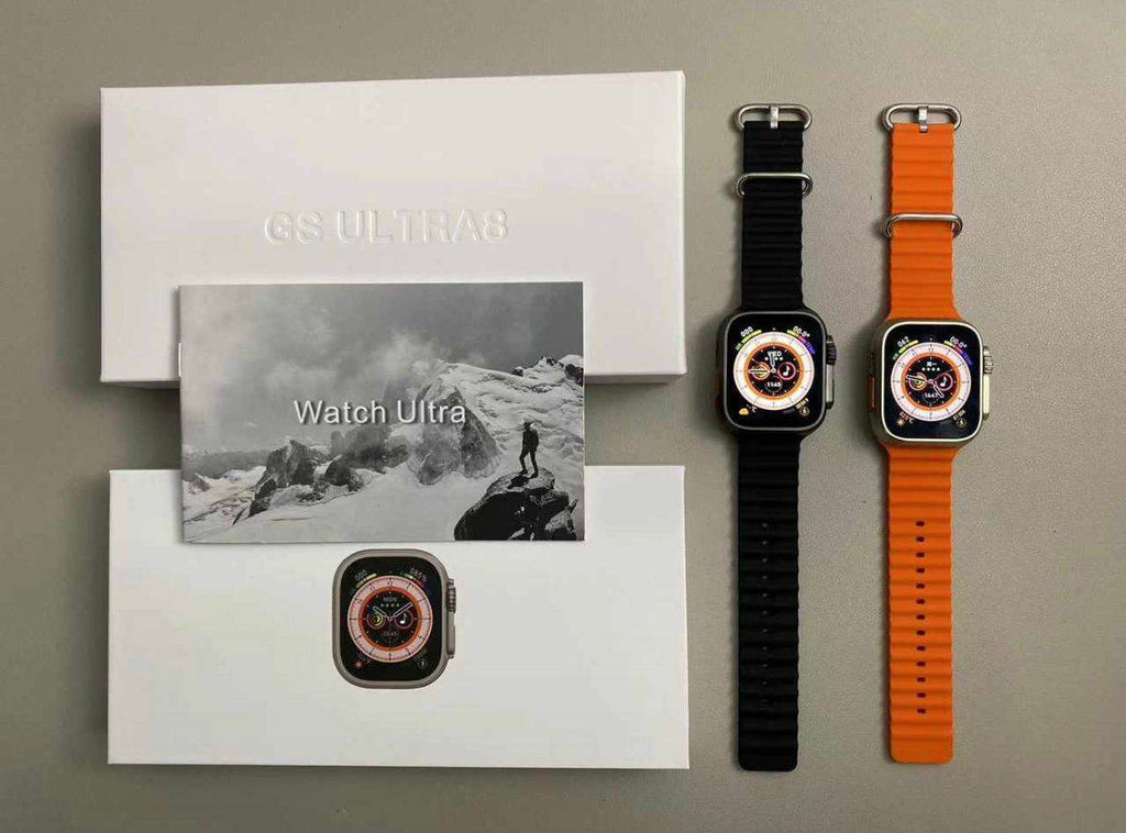 Gs ultra8 49mm 2,02inç çift kilitli kordonlu ios android uyumlu akıllı saat - A3İ - KolayMagza