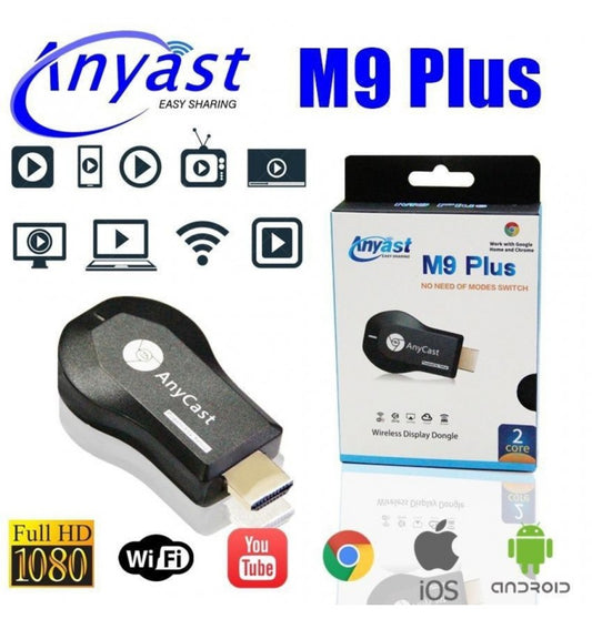 جهاز إرسال الصوت والفيديو اللاسلكي Anycast M9 Plus HDMI WiFi