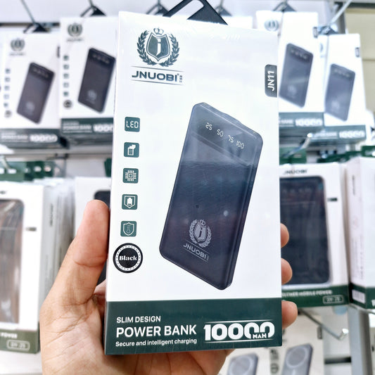 10,000 mah led göstergeli slim çift usb çıkışlı powerbank 2.1A jn11