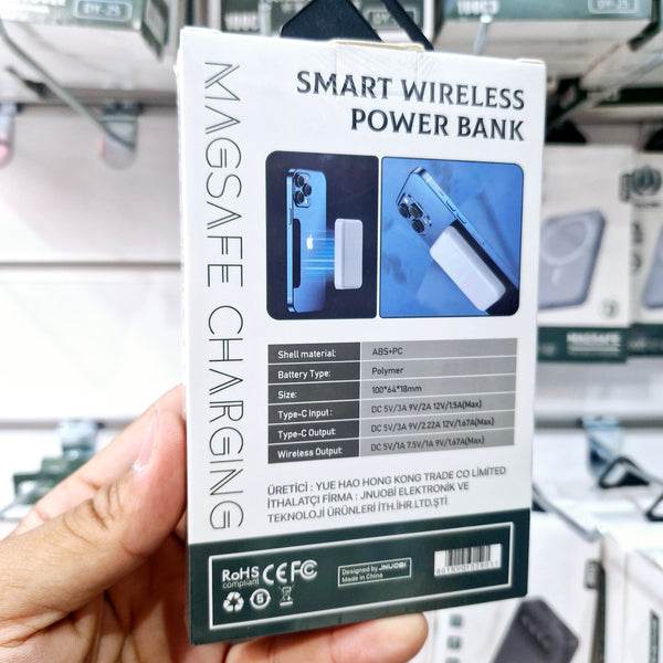 10,000 mah magsafe kablosuz pd 15w 20w hızlı şarj powerbank wq10 - P1N - KolayMagza