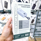 30,000 mah kendisinden lightning typec kablolu hızlı 22,50w destekli led göstergeli typec usb çıkışlı powerbank jq-86 - P1R - KolayMagza