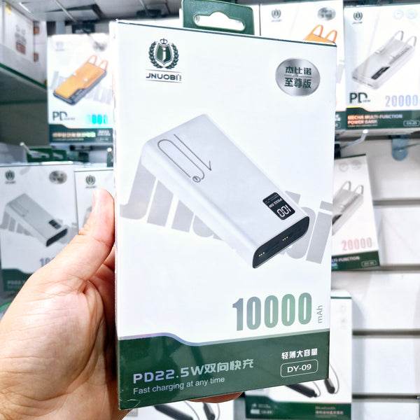 10,000 mah çift usb çıkışlı typec micro girişli 22,50w hızlı şarj destekli powerbank dy-09 - P1S - KolayMagza