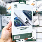 10,000 mah çift usb çıkışlı typec micro girişli 22,50w hızlı şarj destekli powerbank dy-09 - P1S - KolayMagza