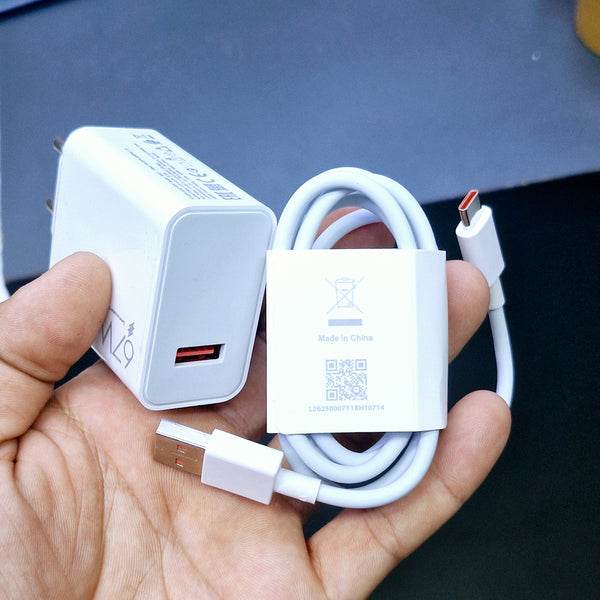 Logosuz 67w turbo şarj desterkli usb typec şarj seti - S2Q - KolayMagza