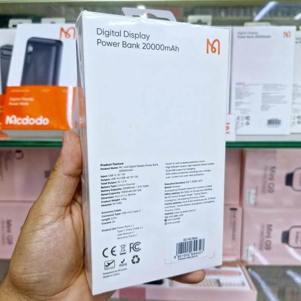 Mcdodo 20000mah dijital ekranlı powerbank - ultra yüksek kapasite mc-435