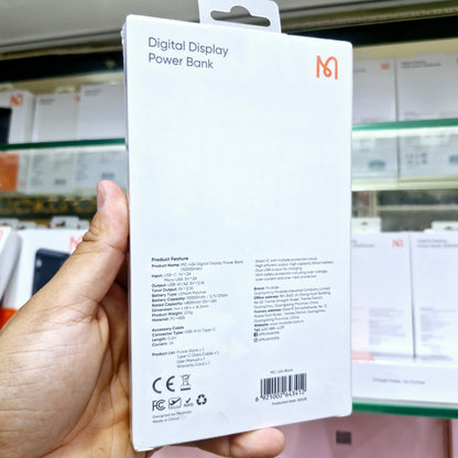 Mcdodo 10000mAh Dijital Ekranlı Powerbank - Hızlı Şarj Teknolojisi MC-434
