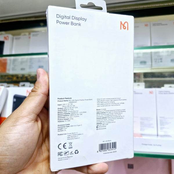 Mcdodo 10000mah dijital ekranlı powerbank - hızlı şarj teknolojisi mc-434 - P1K - KolayMagza