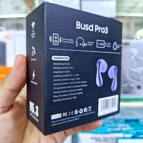 Logosuz buds pro3 kulak içi 5,3v stereo mikrofonlu dokunmatik bluetooth kulaklık - B2U - KolayMagza