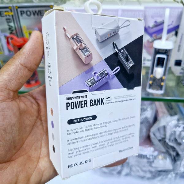 5,000 mah mini led göstergeli typec ve lightning powerbank - P1U - KolayMagza