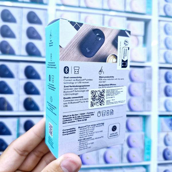Logitech m350 slim sessiz modern ofis bluetoothlu 18 ay pil ömürlü kablosuz mouse - G4X - KolayMagza