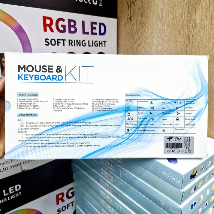 Kablosuz mouse & klavye seti şarj edilebilir bluetoothlu taşınabilir mouse & keyboard kit - G2Z - KolayMagza