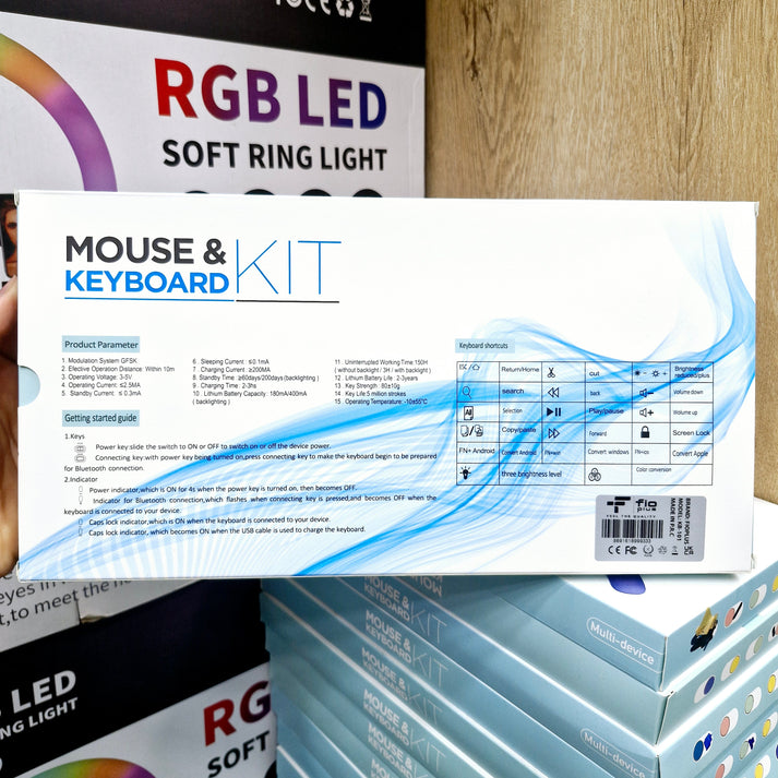 Wireless mouse &amp; keyboard set, rechargeable Bluetooth portable mouse &amp; keyboard kit - G2Z