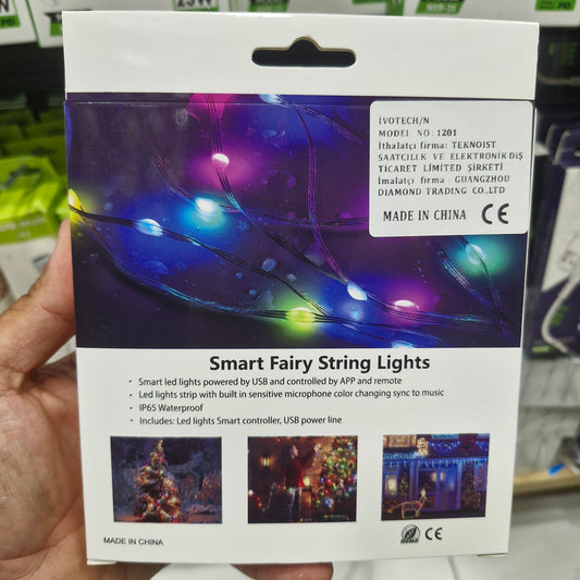 akıllı RGB led şeridi USB 10 metre uygulama kontrollü ve ses hasasiyet destekli suya dayanıklı ışık