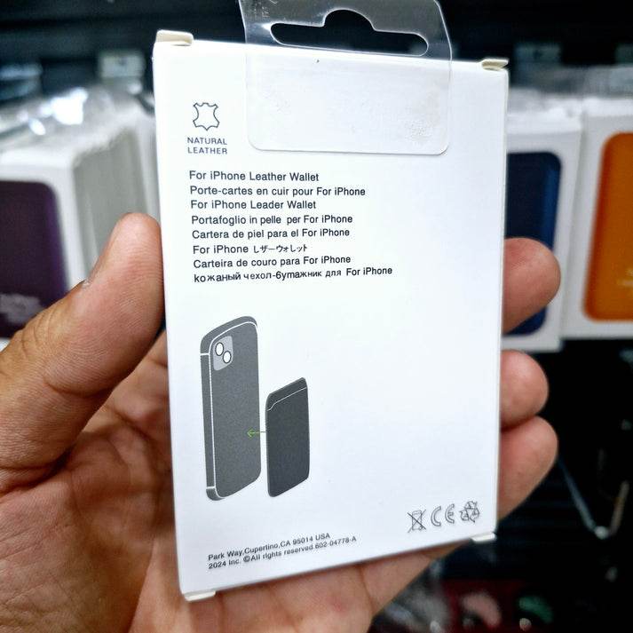 Magsafe uyumlu deri kartlık | telefon arkasına mıknatıslı yapışan cüzdan | iphone ile uyumlu şık ve ince tasarım - G4E - KolayMagza
