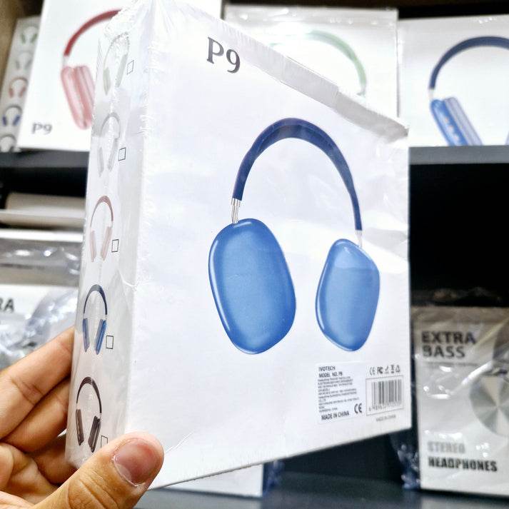 P9 kafa üstü ayarlanabilir hafıza kartı aux destekli ios android uyumlu bluetooth kulaklık - U1D - KolayMagza