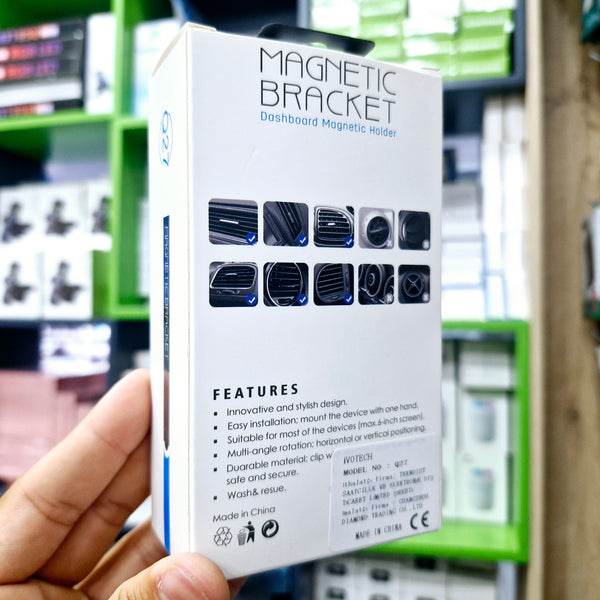 Magnet bracket mıgnatıslı magsafe ızgaraya takılan araç içi telefon tutucu q27 - R2A - KolayMagza