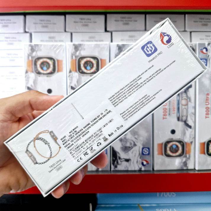 T800 ultra 49mm 1.99” ekranlı akıllı saat – çift kordon, ios & android uyumlu - A2B - KolayMagza