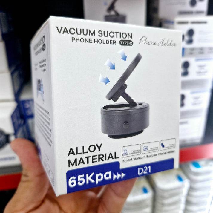 D21 vacuum suction emme vakumlu magnetli araç içi telefeon tutucu - R2B - KolayMagza