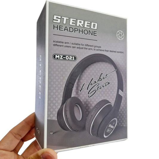 Mz-021 adjustable size stereo over-the-head headphones with pads - U1T