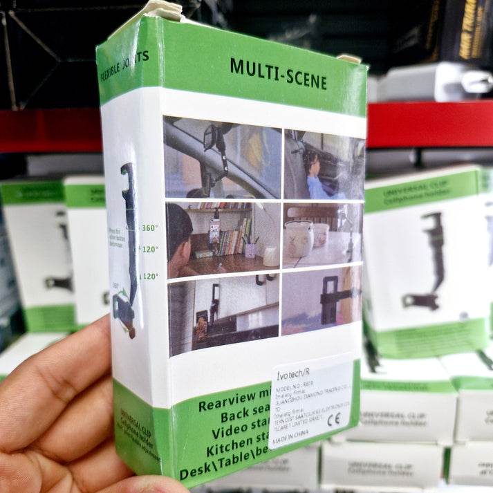 Dikiz aynaya takılan 360 derece ayarlanabilir vakumlu araç içi telefon tutucu re-03 - R1B - KolayMagza